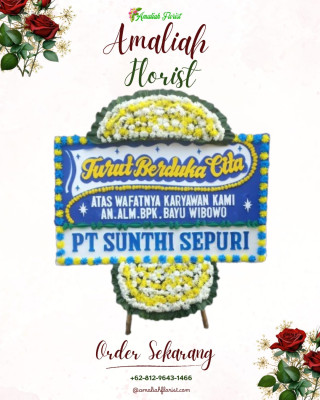 Papan Bunga Duka di Semoyang